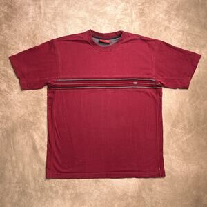 Vintage Y2K Gotcha Red Center Stripe T-Shirt Skater Indie Sleaze Streetwear Surf